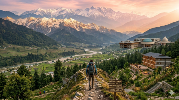 Backpacker Exploring Hills – Best Time to Visit Kashmir for Travelers