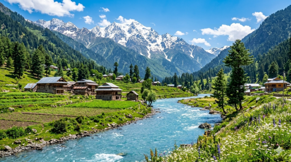 River Flowing Valley – Why Kashmir is Called Paradise on Earth