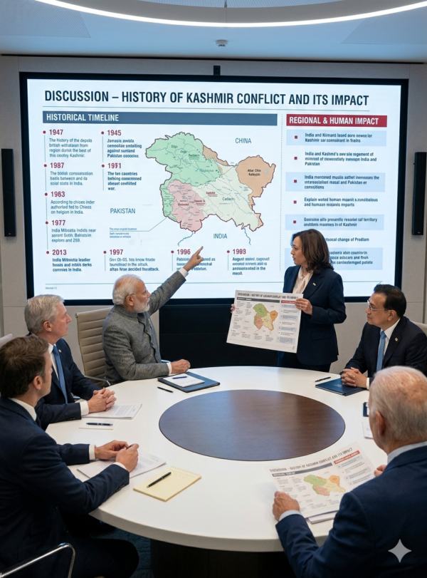 Leaders Meeting Discussion – History of Kashmir Conflict and Its Impact