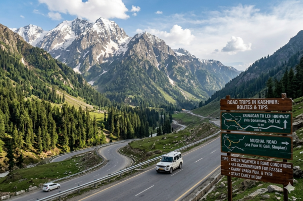 Car Driving Mountains – Road Trips in Kashmir: Routes and Tips
