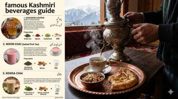 Hot Tea Serving – Famous Kashmiri Kahwa and Local Beverages Guide